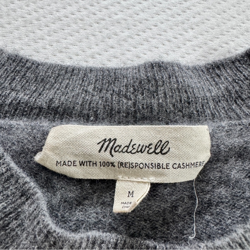 Madewell (Re)sponsible Cashmere Oversized Crewneck Sweater - Picture 3 of 7